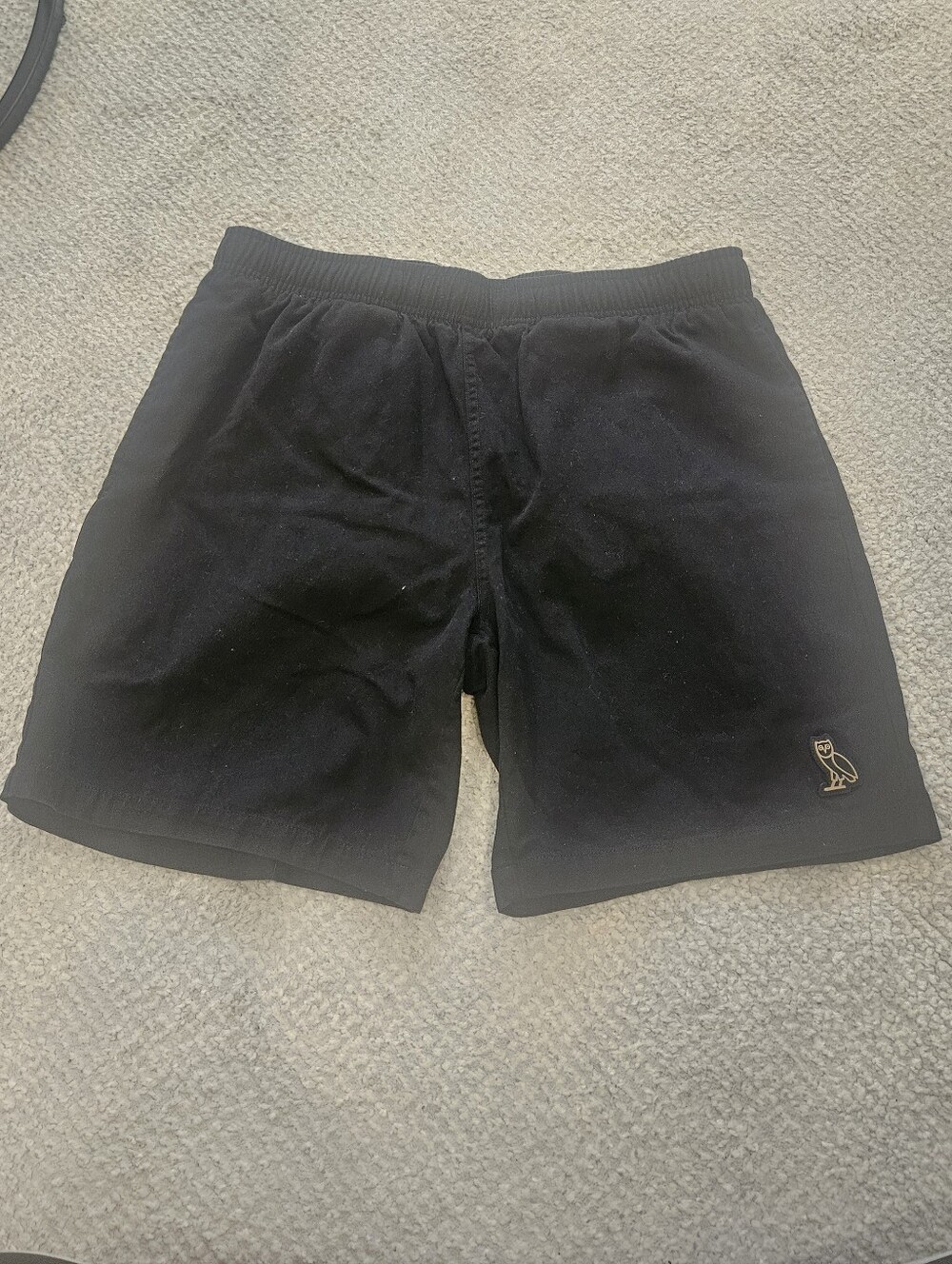 OCTOBER'S VERY OWN OVO Black Shorts Small Logo 100% Cotton Large